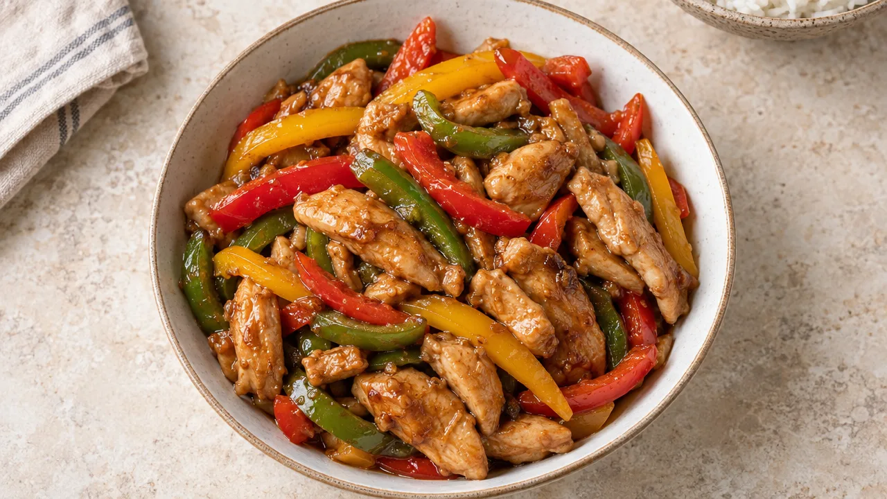Chicken and Bell Pepper Stir-Fry