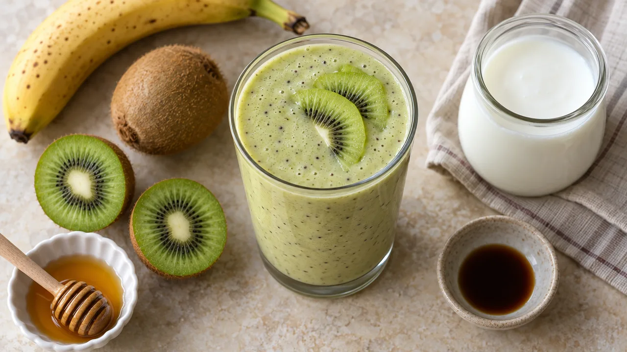 Kiwi, Banana and Kefir Smoothie