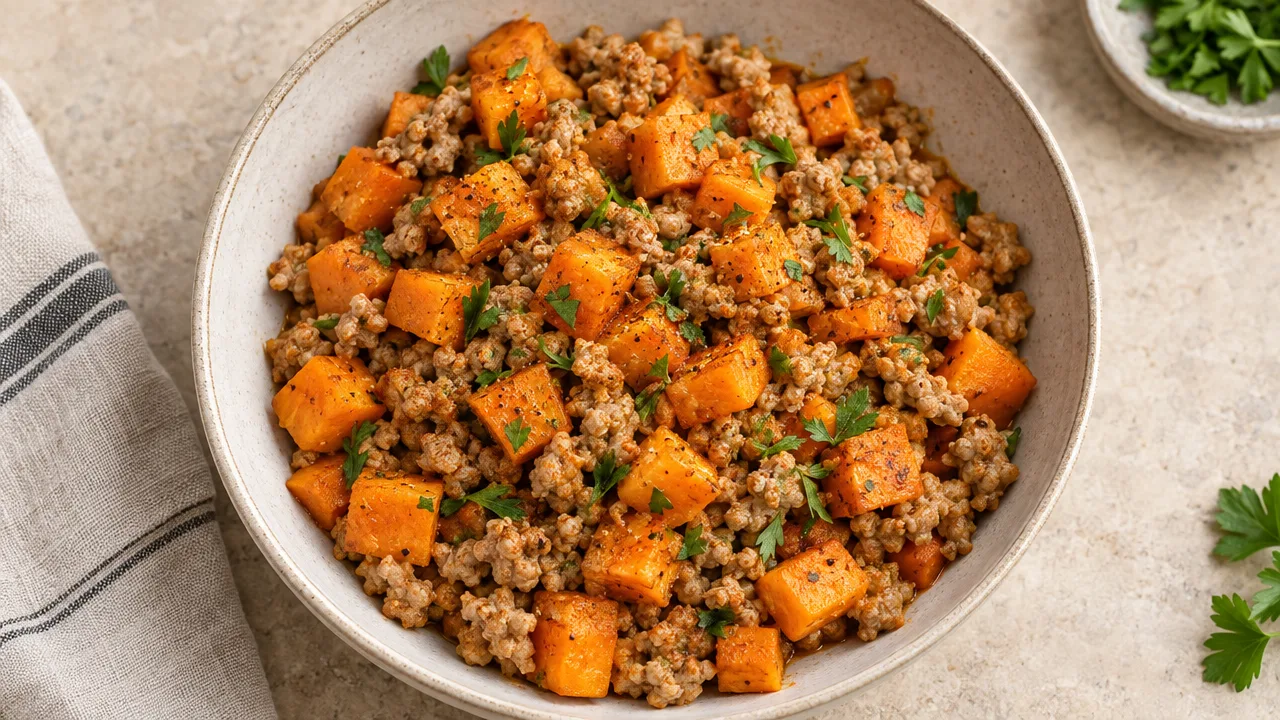 Sweet Potato and Turkey Skillet